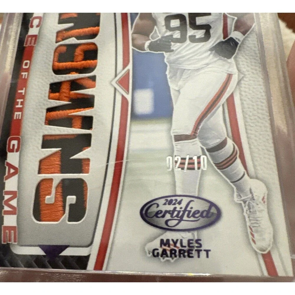 2024 PaniniCertified -Piece of the Game Relics purple MylesGarrett #POG-MGT /10